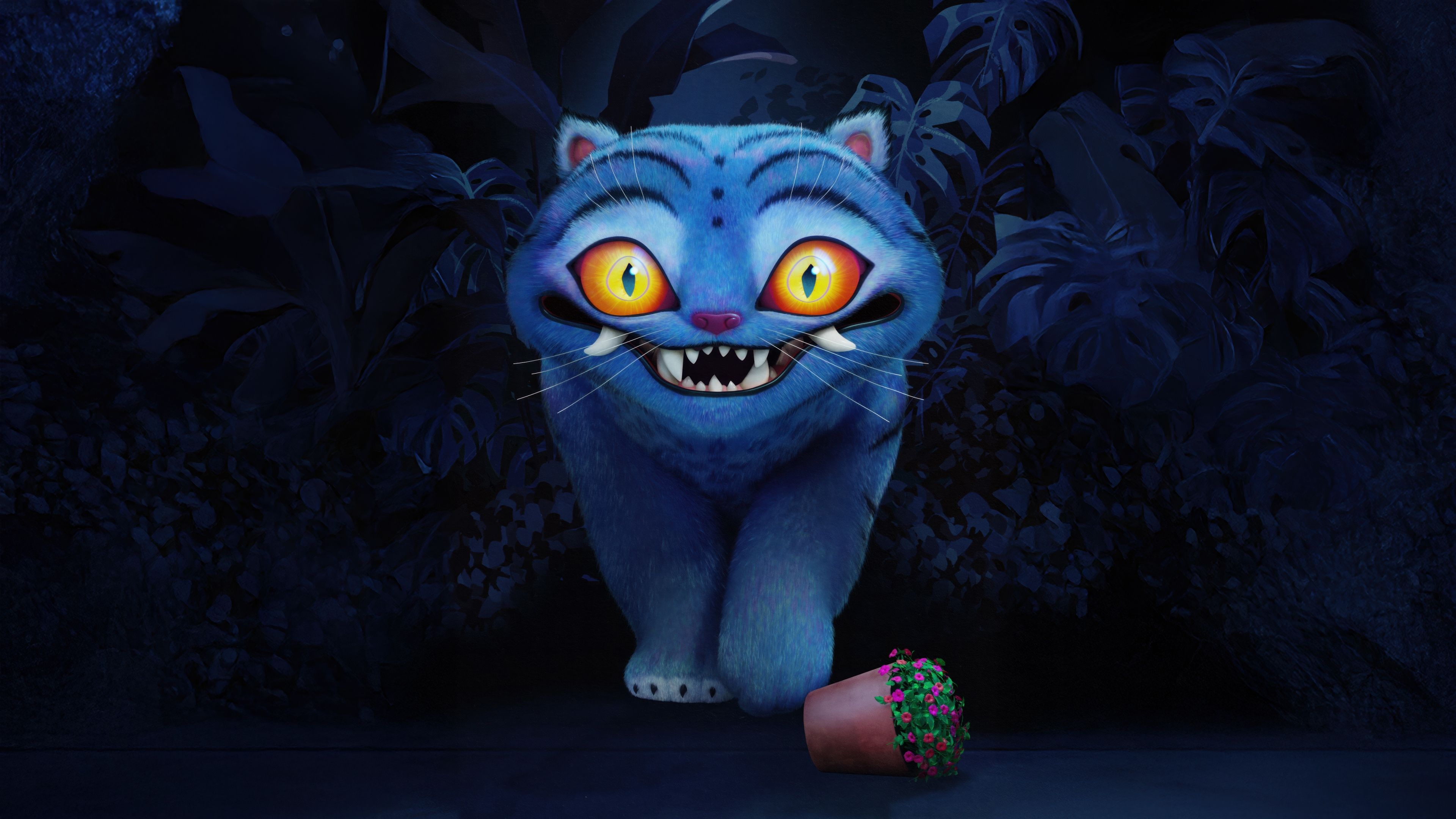 Derpy Tiger KPop Demon Hunters ultra HD 4K wallpaper