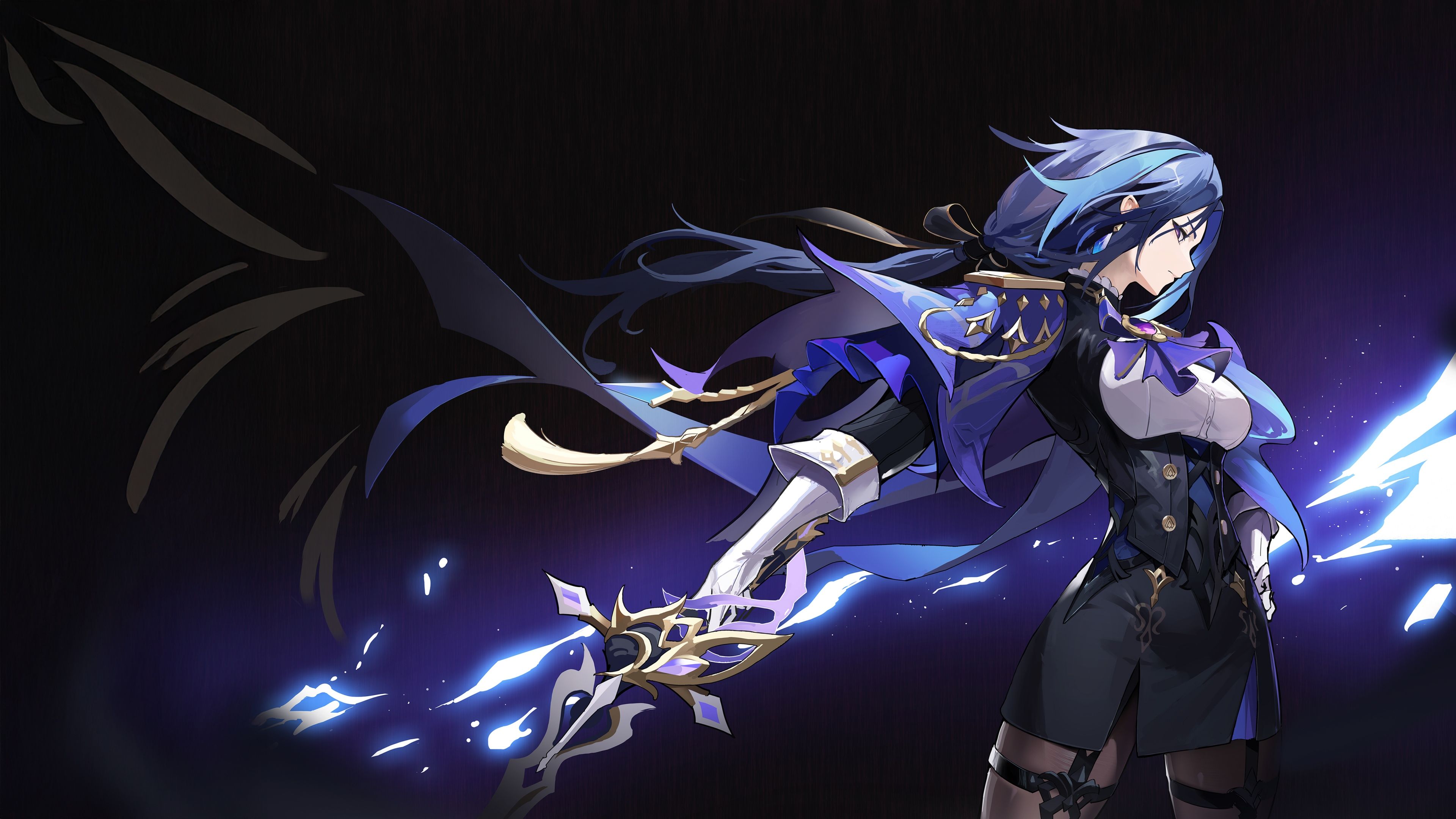 Clorinde Genshin Impact ultra HD 4K wallpaper