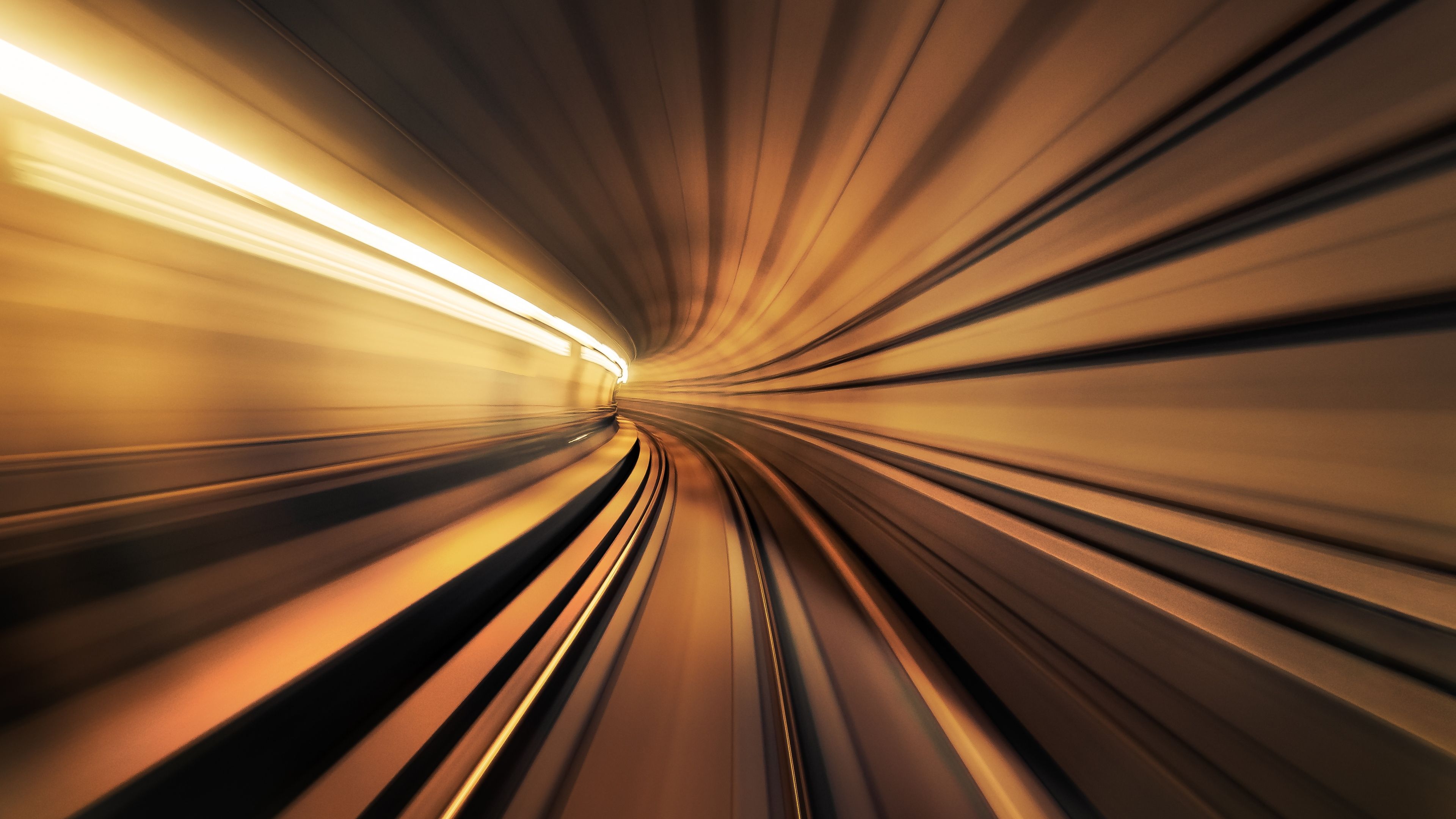 Tunnel Motion blur ultra HD 4K wallpaper