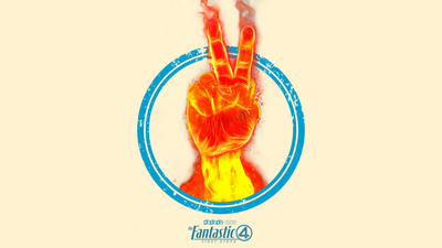 Human Torch Teaser ultra HD 4K wallpaper