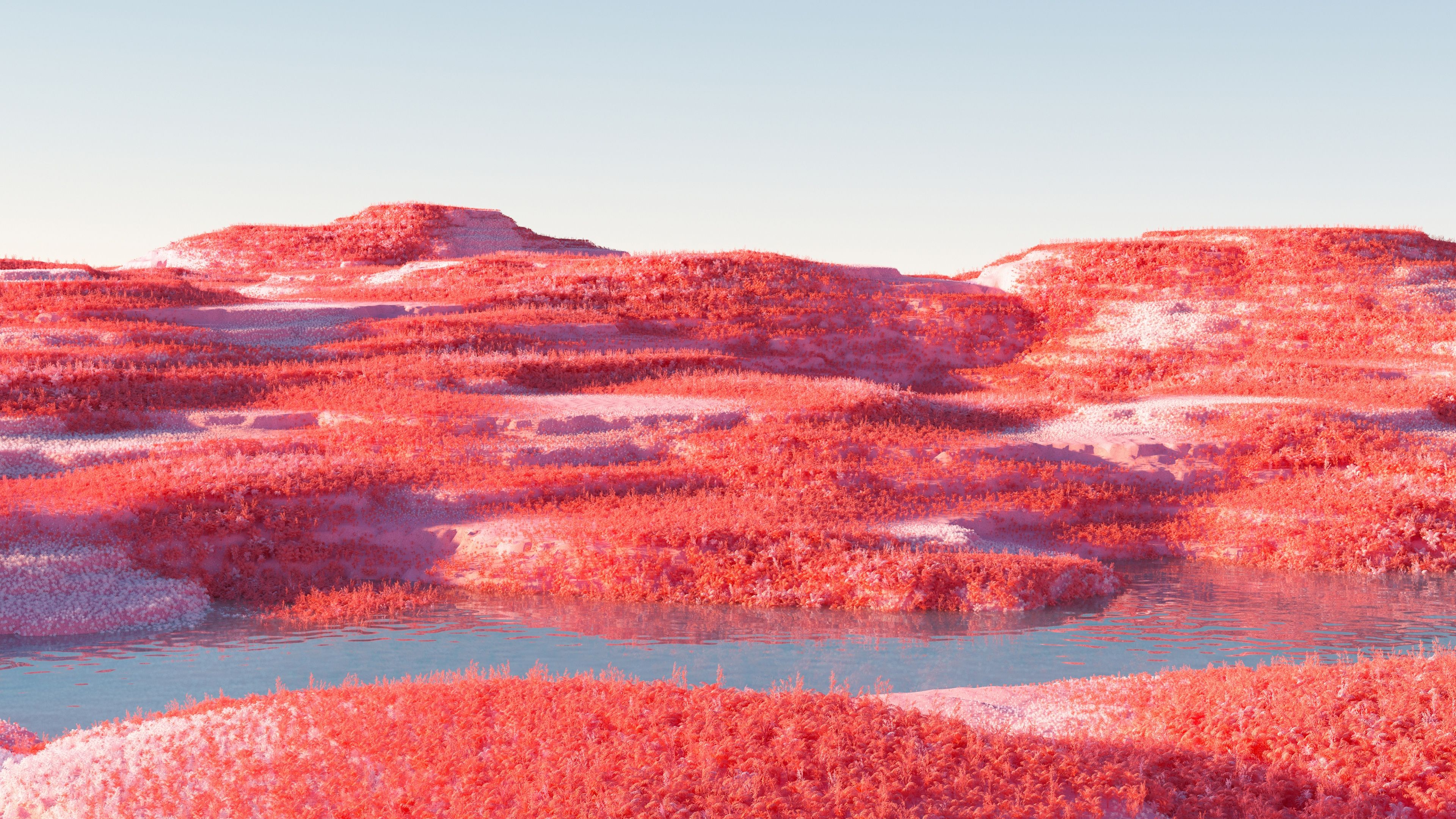 Infrared Landscape ultra HD 4K wallpaper