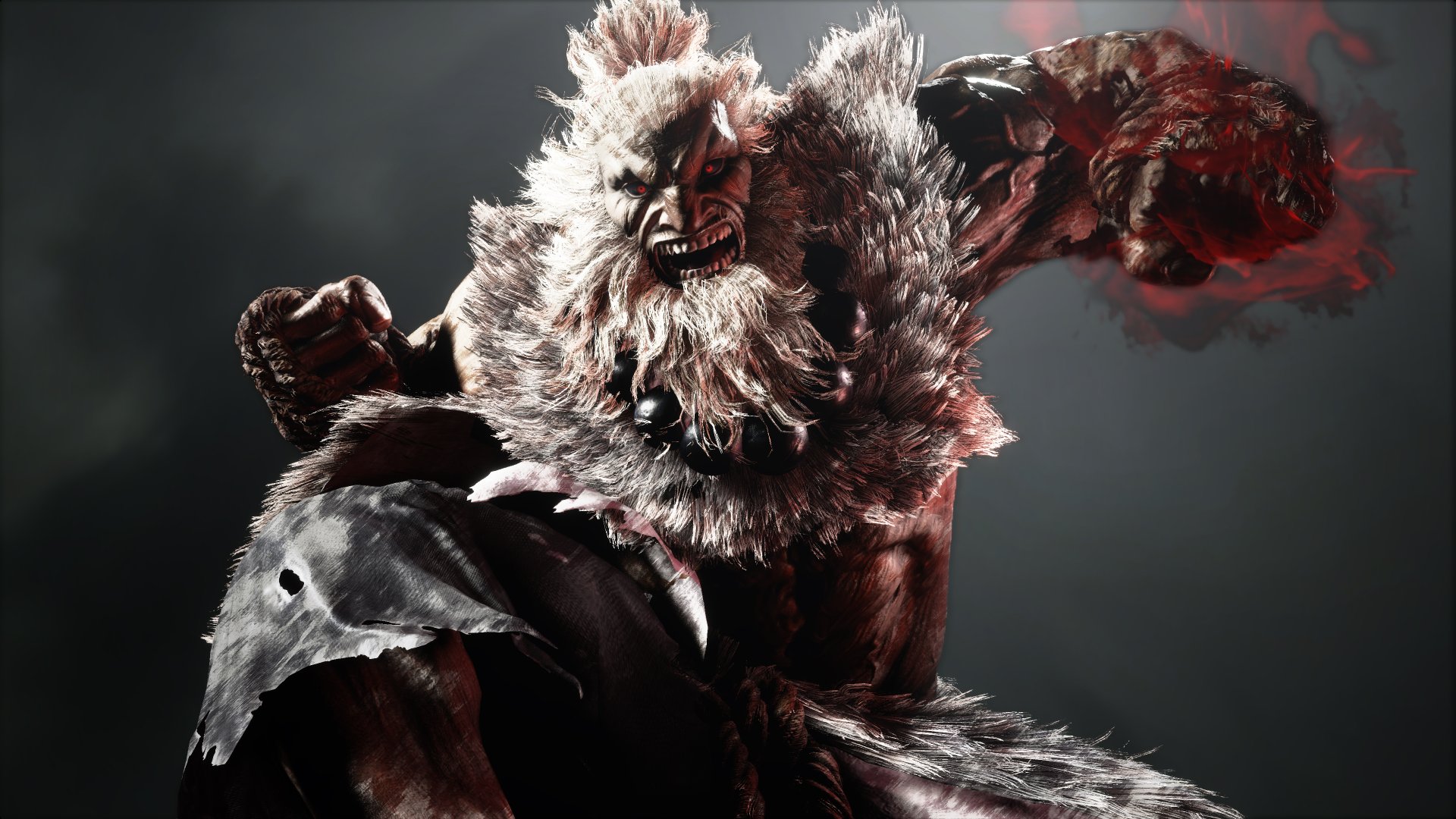 High Resolution Ground Render Street Fighter 6 Akuma 4K Wallpaper | Pixground