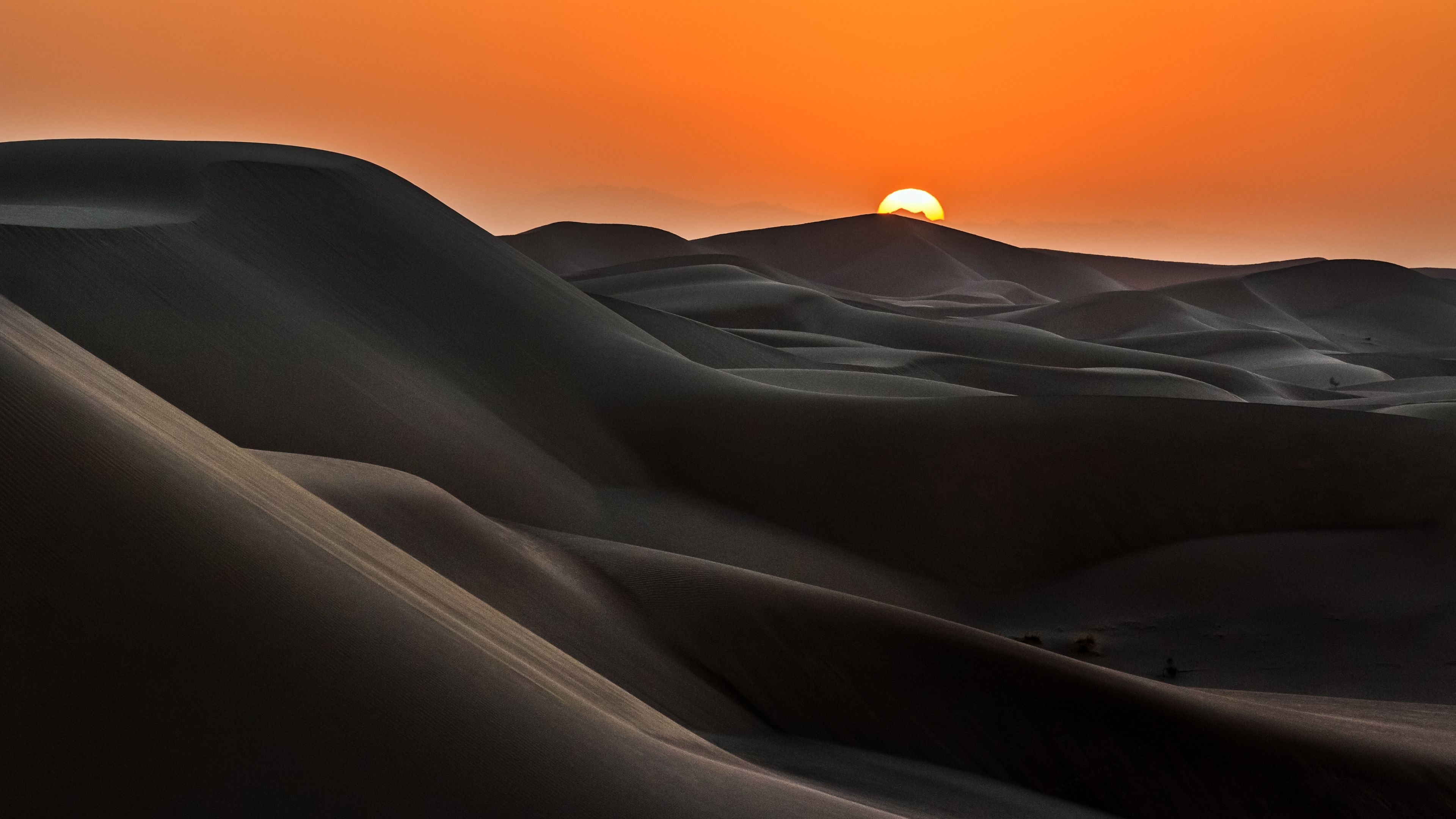 Sunrise Desert ultra HD 4K wallpaper