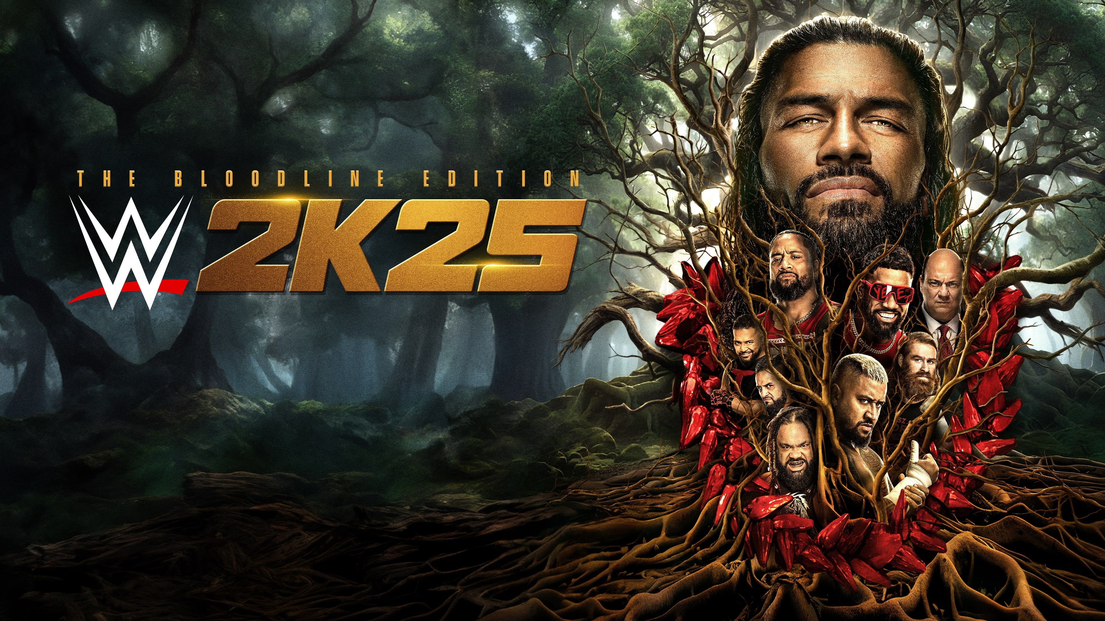 WWE 2K25 The Bloodline Edition ultra HD 4K wallpaper