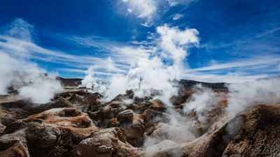 Sol de Manana Geothermal field ultra HD 4K wallpaper