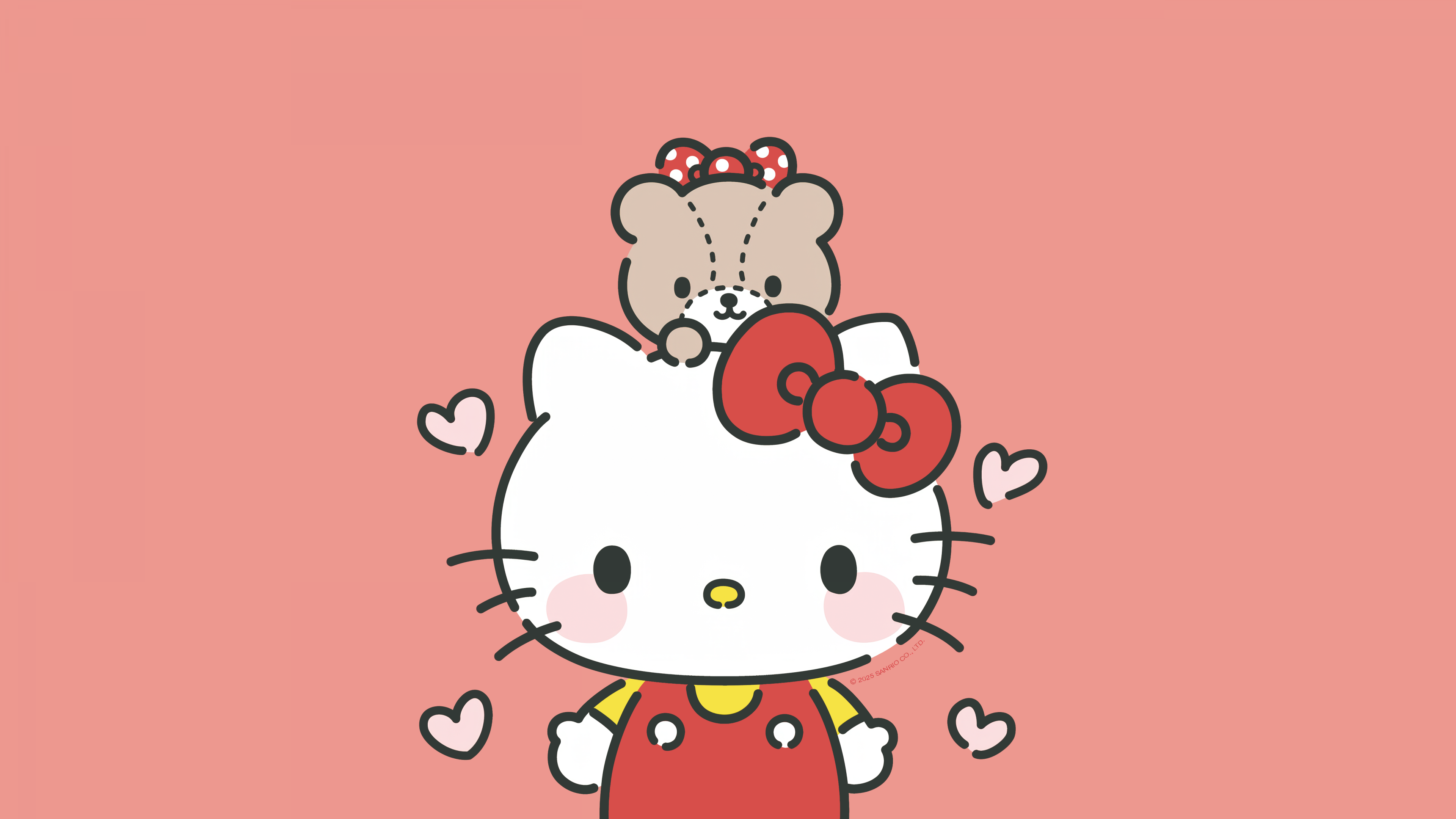 Hello Kitty Kawaii bear ultra HD 4K wallpaper
