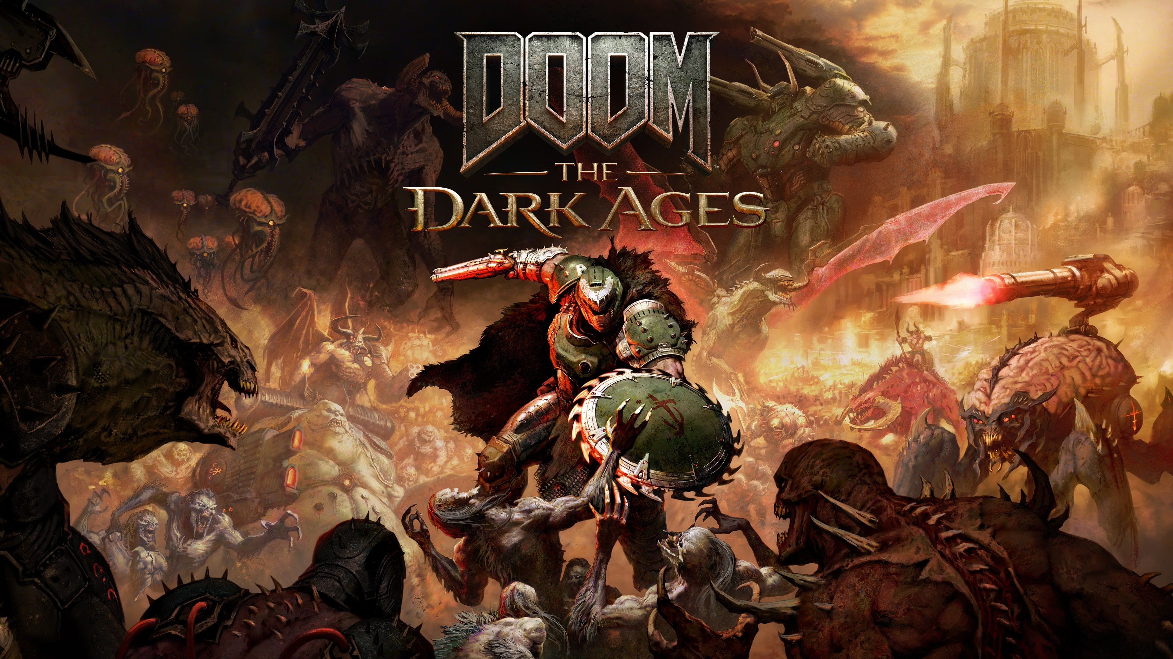 DOOM: The Dark Ages Key Art ultra HD 4K wallpaper
