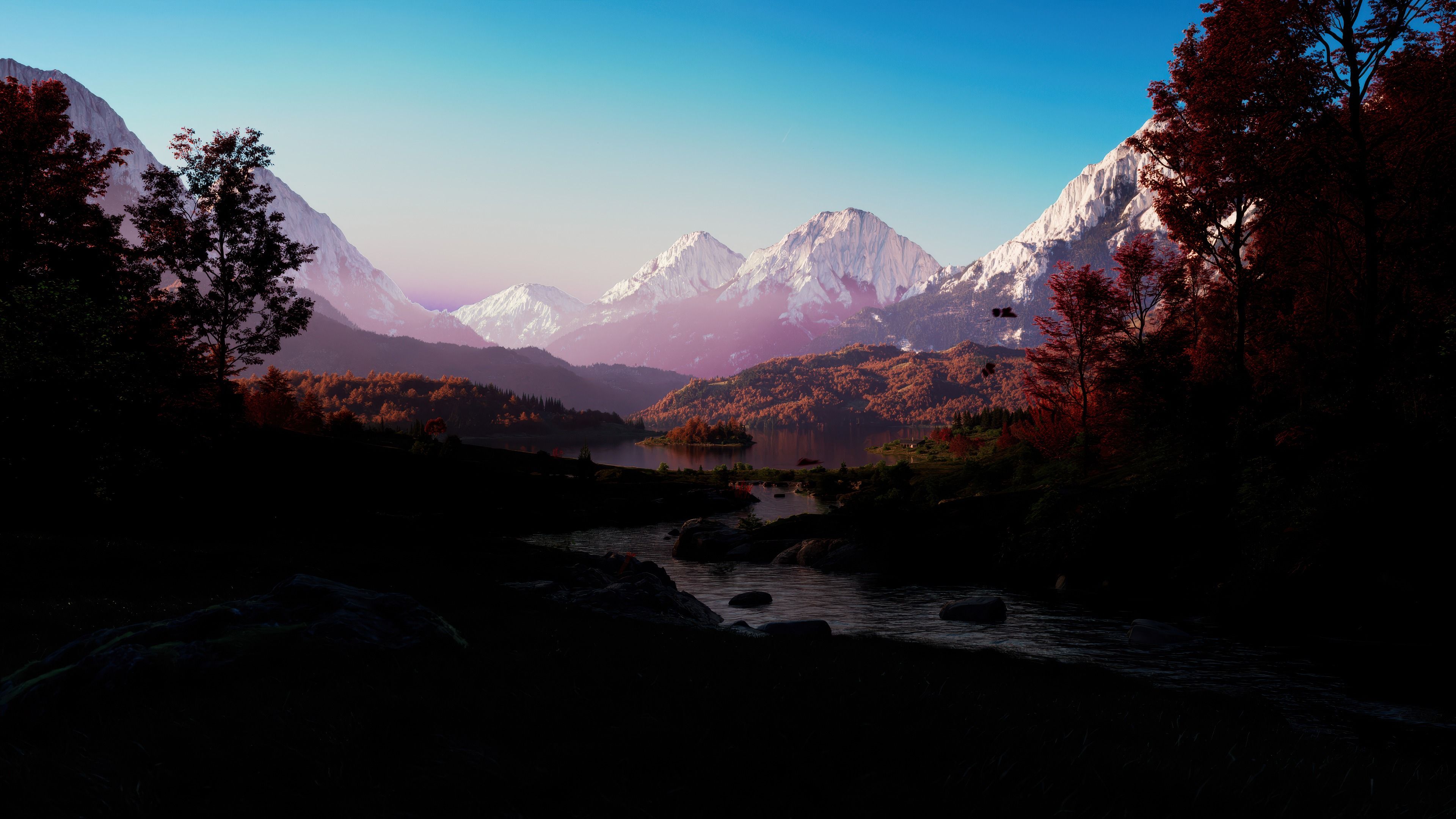 Mountain range Landscape ultra HD 4K wallpaper