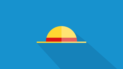 Luffy Straw Hat Minimalist ultra HD 4K wallpaper