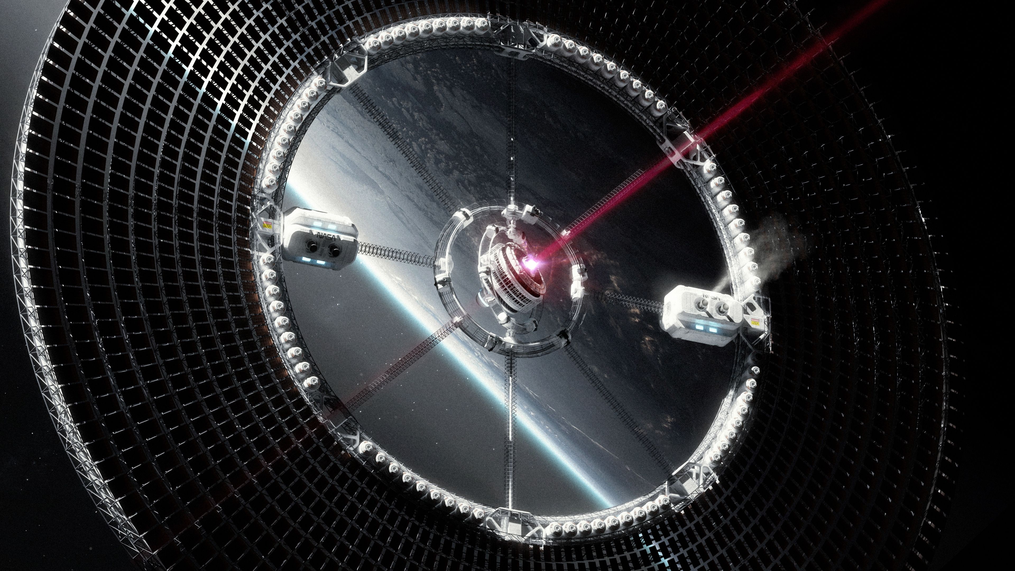 NASA Laser technology ultra HD 4K wallpaper