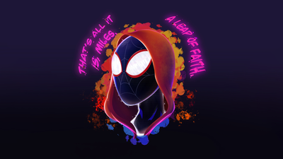 Miles Morales Leap of Faith ultra HD 4K wallpaper