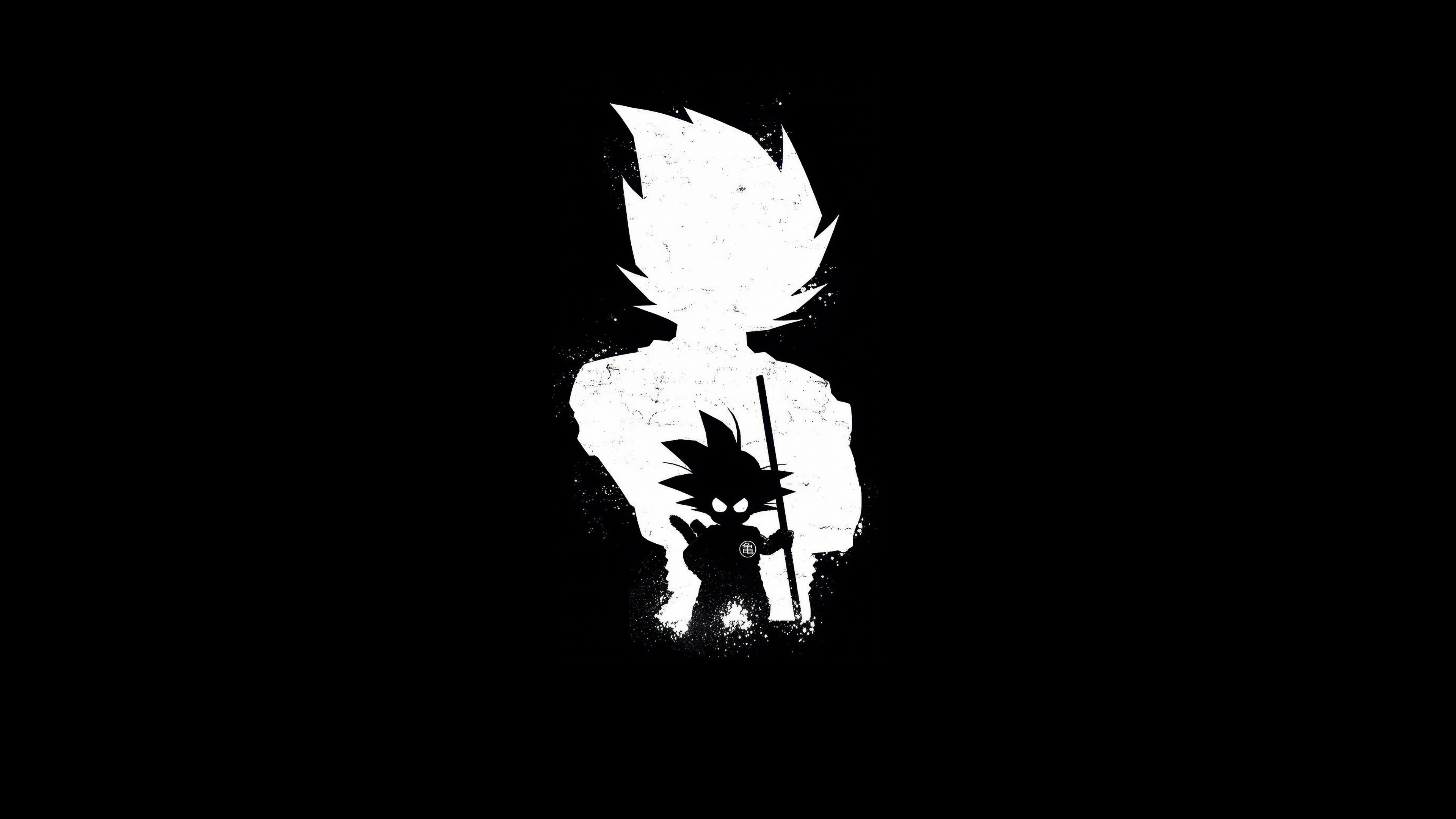 Goku Black and White ultra HD 4K wallpaper