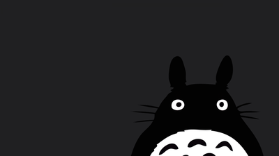 Totoro Minimalist ultra HD 4K wallpaper