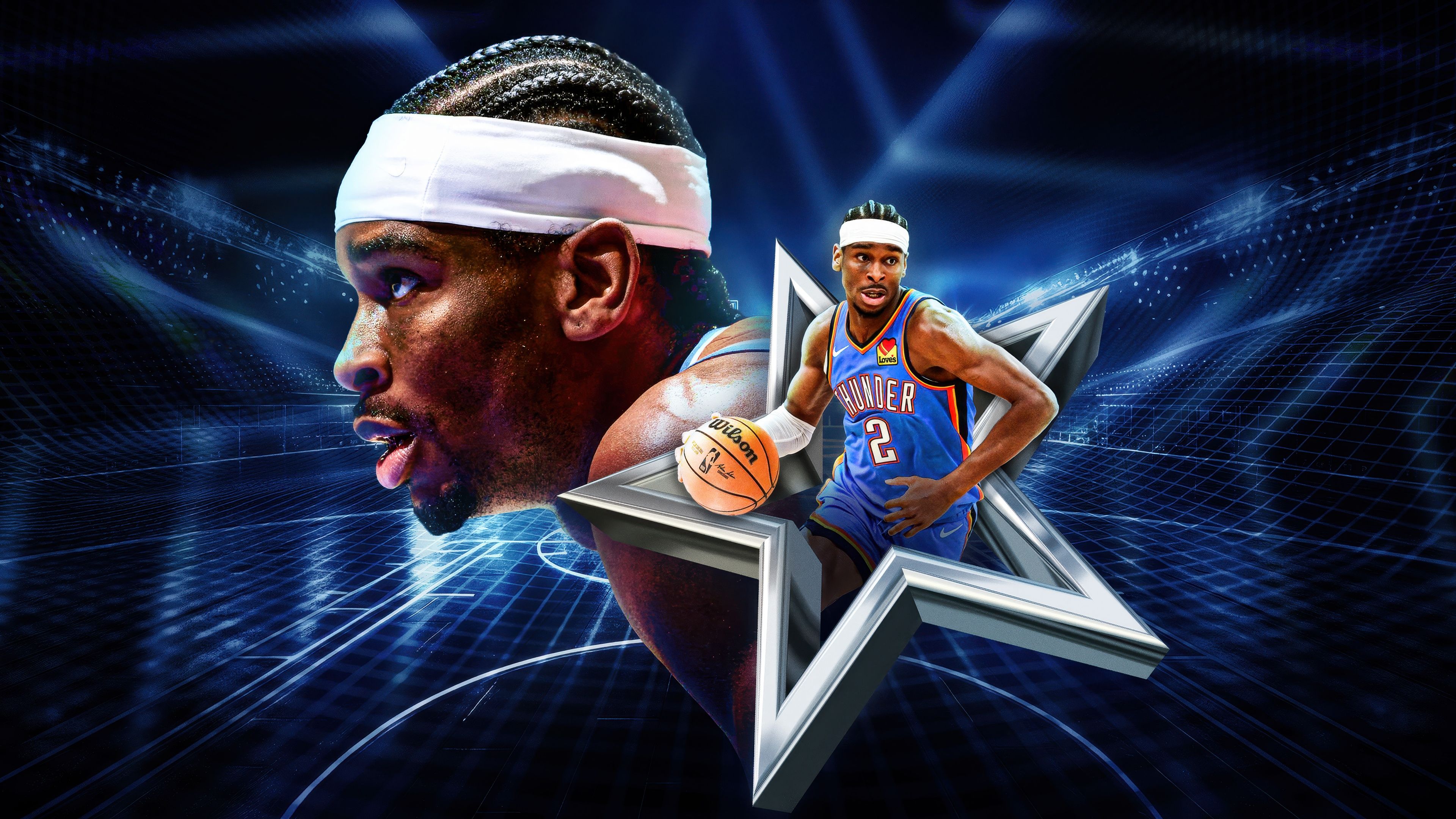Shai Gilgeous-Alexander NBA 2K25 ultra HD 4K wallpaper