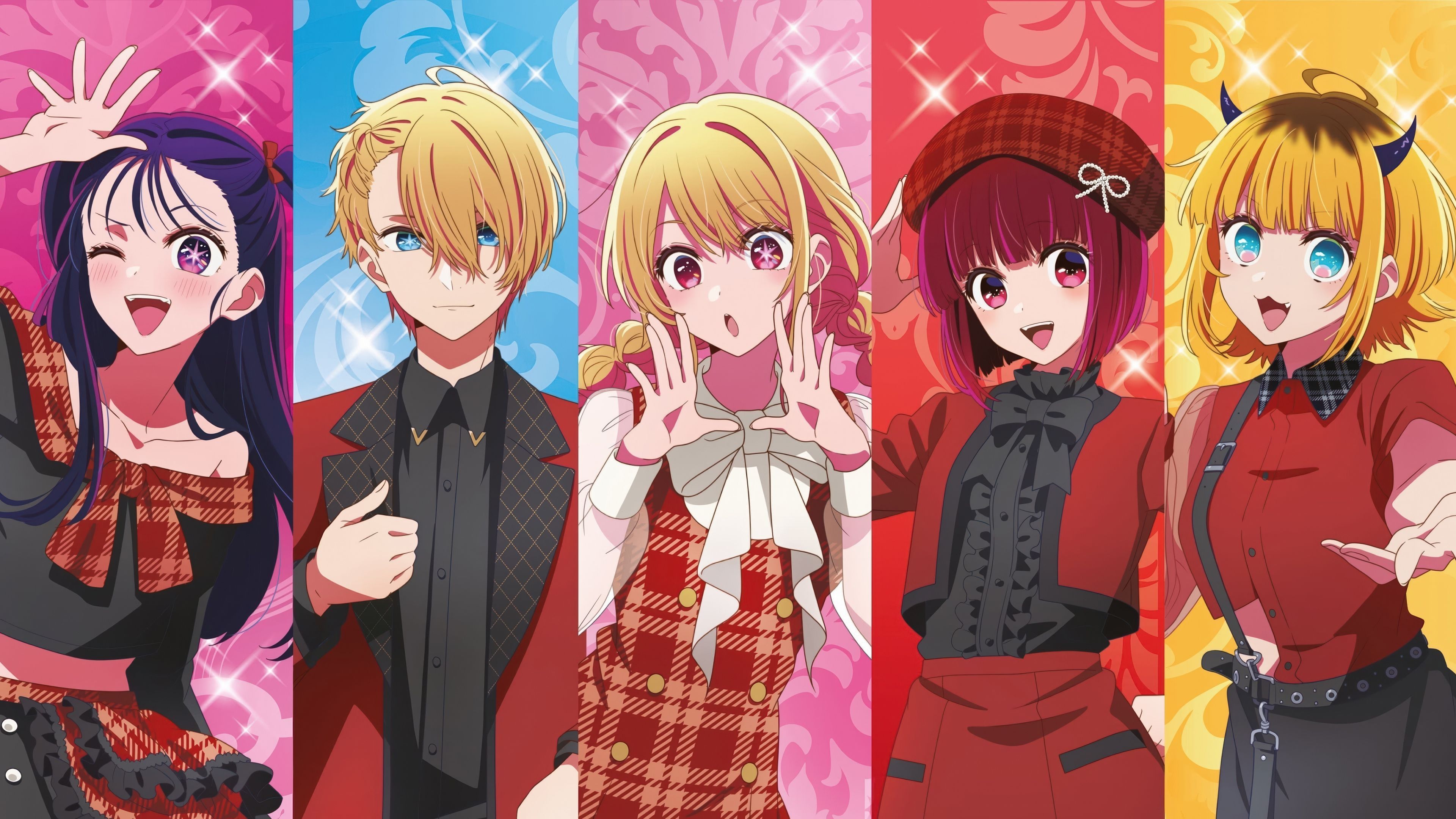 Oshi no Ko Characters ultra HD 4K wallpaper