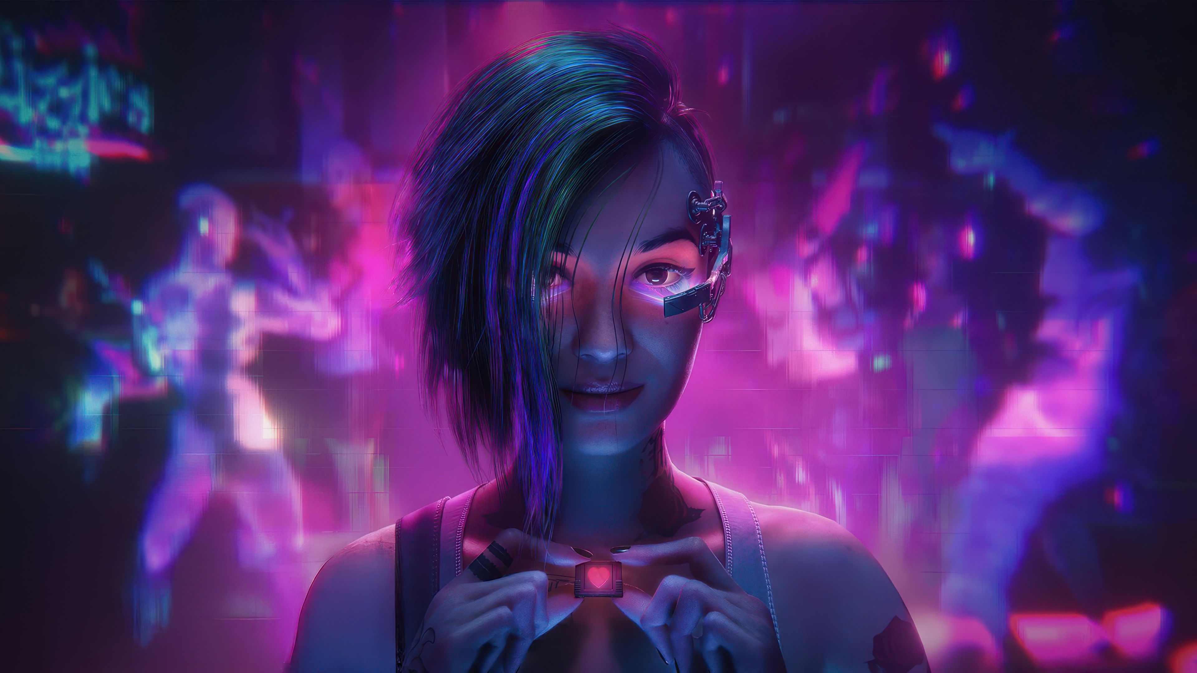 Neon Judy Alvarez ultra HD 4K wallpaper