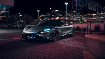McLaren 765LT Night illumination ultra HD 4K wallpaper