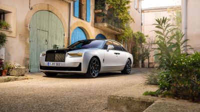 Rolls-Royce Black Badge Ghost Aesthete ultra HD 4K wallpaper