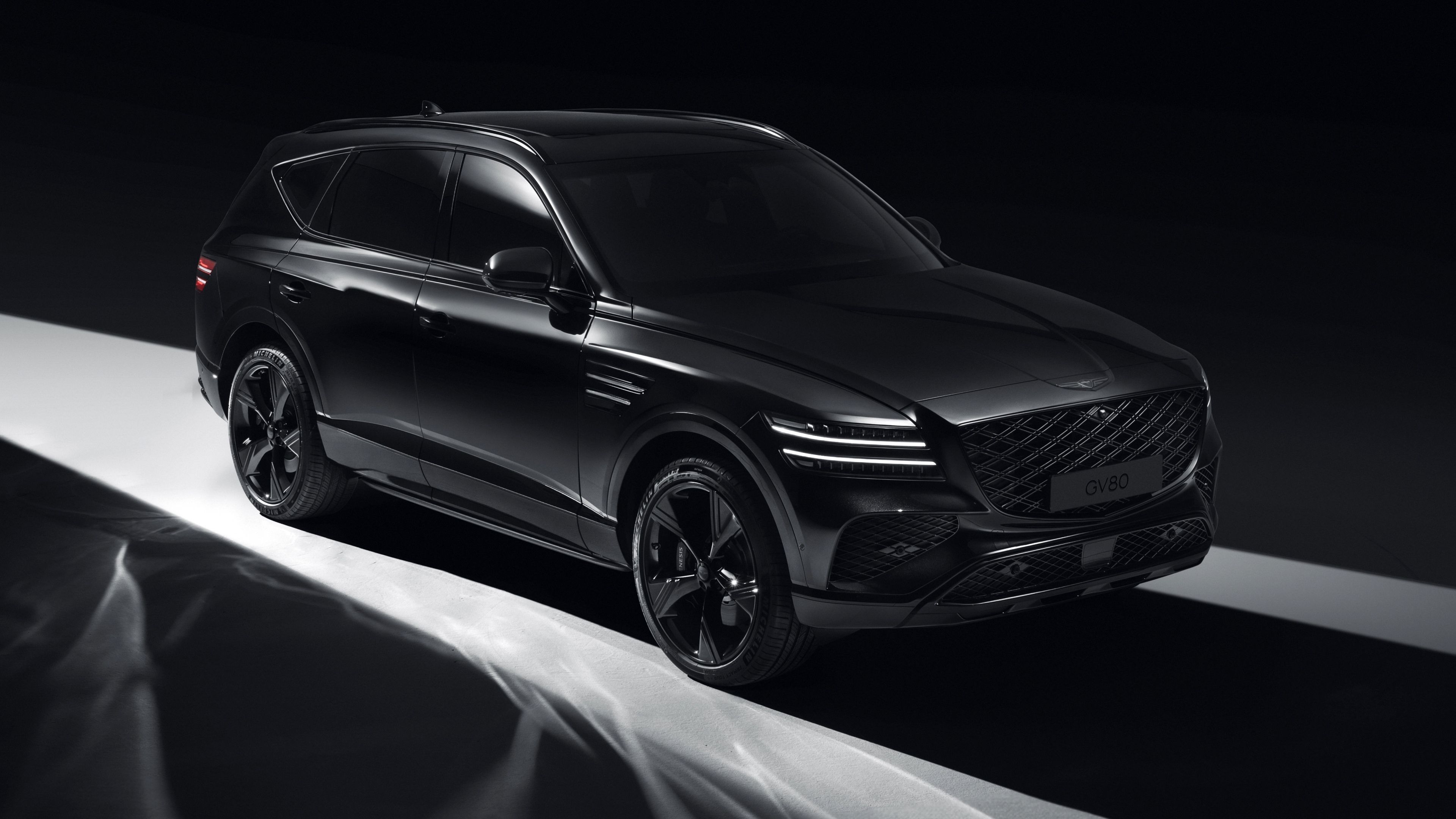 Genesis GV80 AWD Black 2025 ultra HD 4K wallpaper
