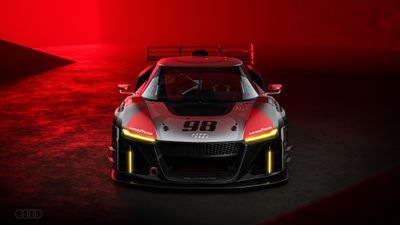Audi R8 LMS GT3 Red aesthetic ultra HD 4K wallpaper