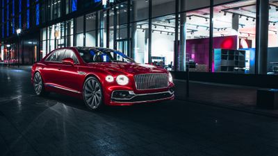 Bentley Flying Spur Red cars ultra HD 4K wallpaper