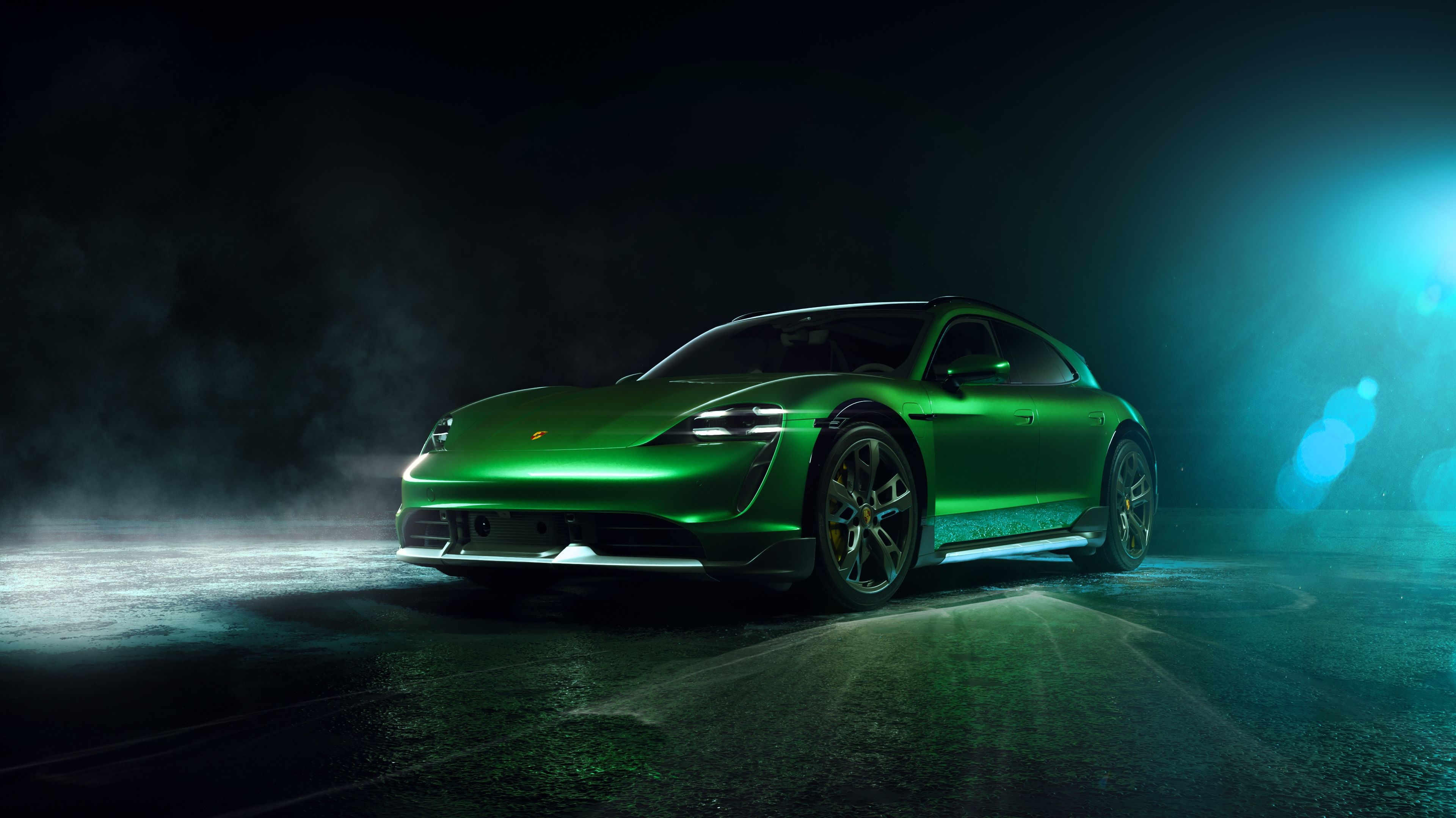 Porsche Taycan Turbo S Cross Turismo 2024 ultra HD 4K wallpaper