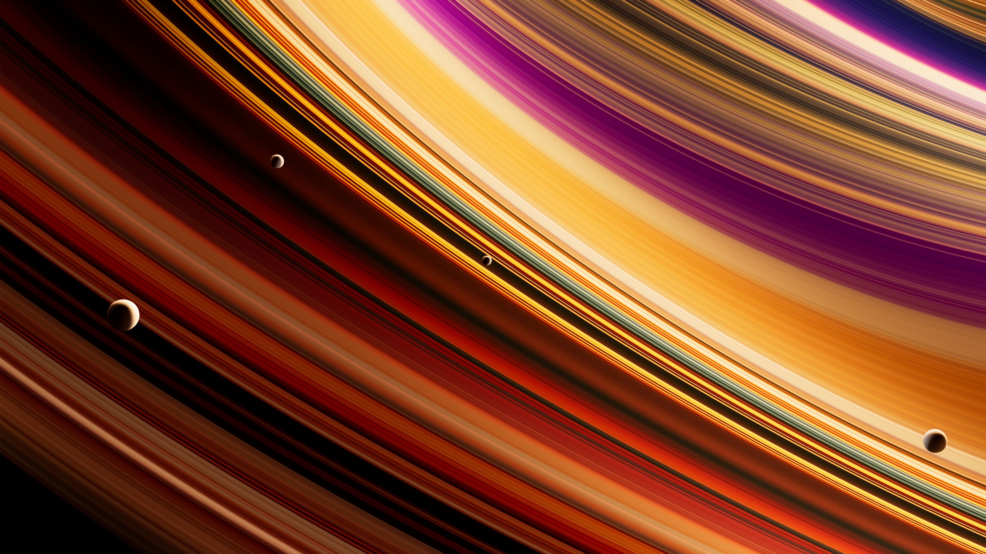 Celestial Planetary rings ultra HD 4K wallpaper