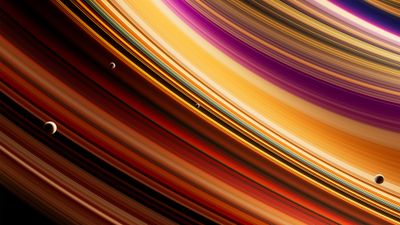 Celestial Planetary rings ultra HD 4K wallpaper