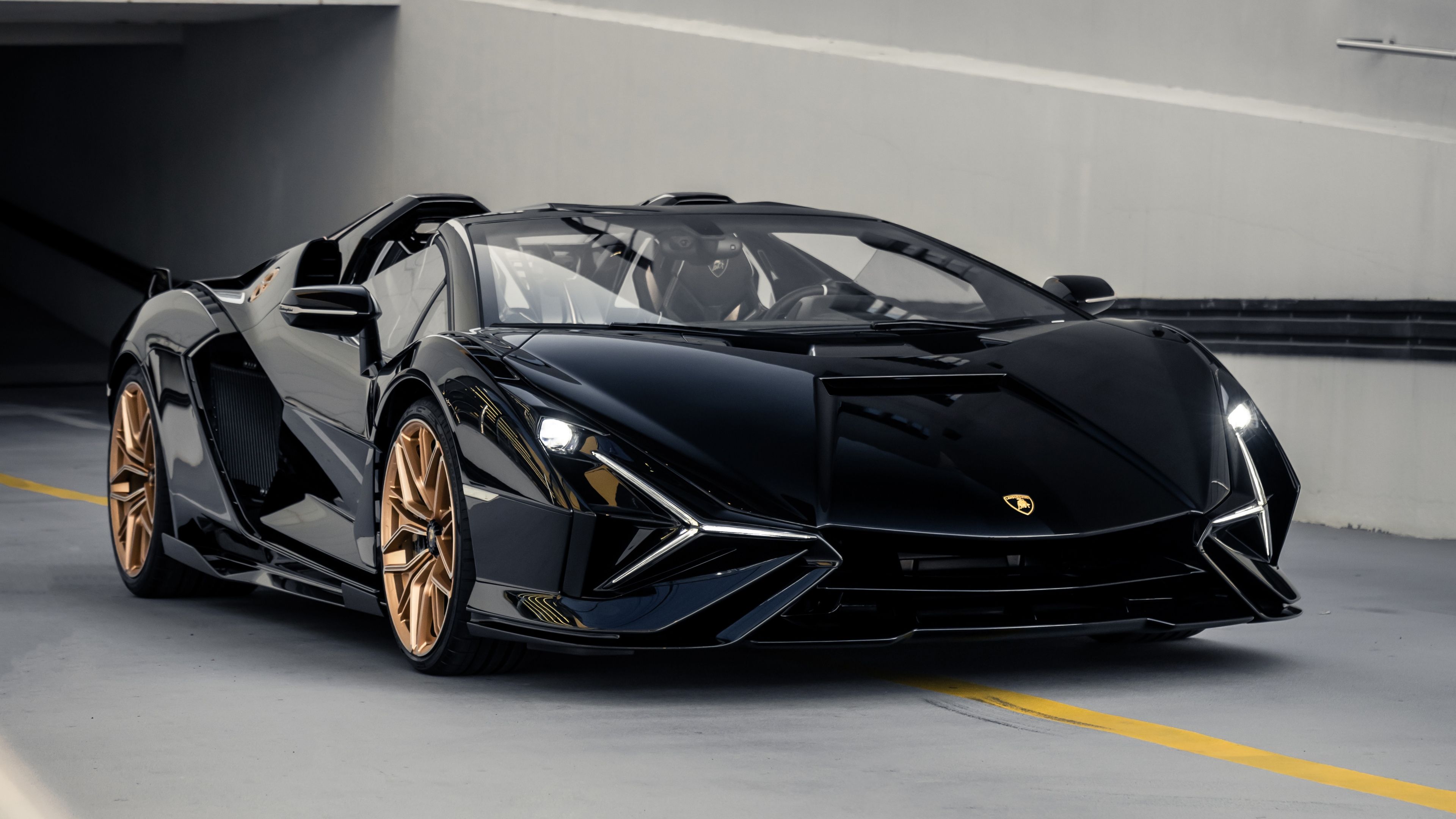 Lamborghini Sián Roadster Vertical ultra HD 4K wallpaper