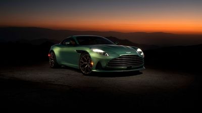 Aston Martin DB12 Sunset ultra HD 4K wallpaper