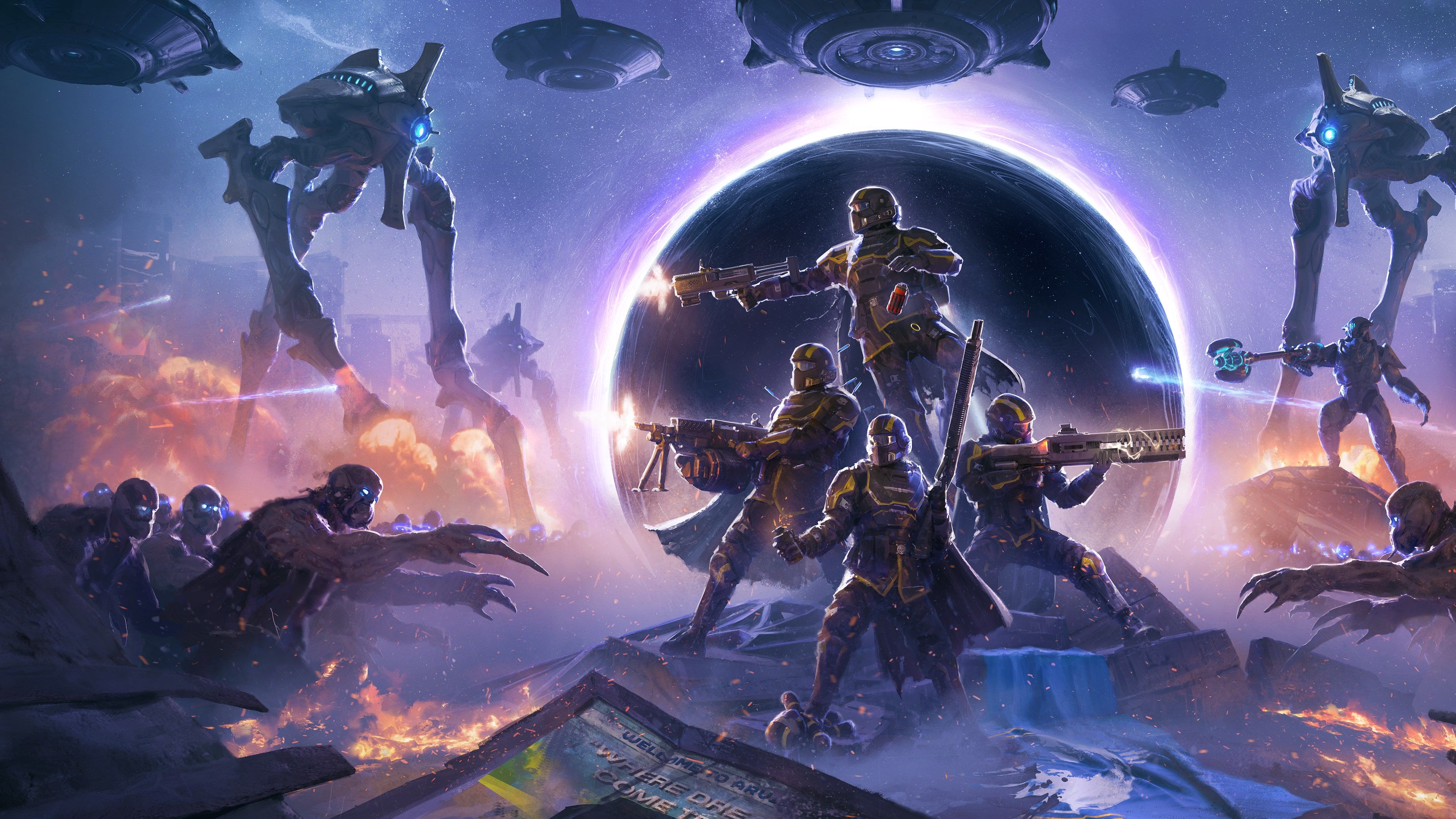 Helldivers 2 Omens of Tyranny ultra HD 4K wallpaper