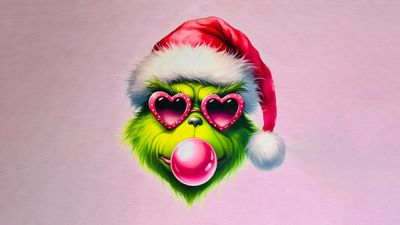 Preppy Grinch ultra HD 4K wallpaper