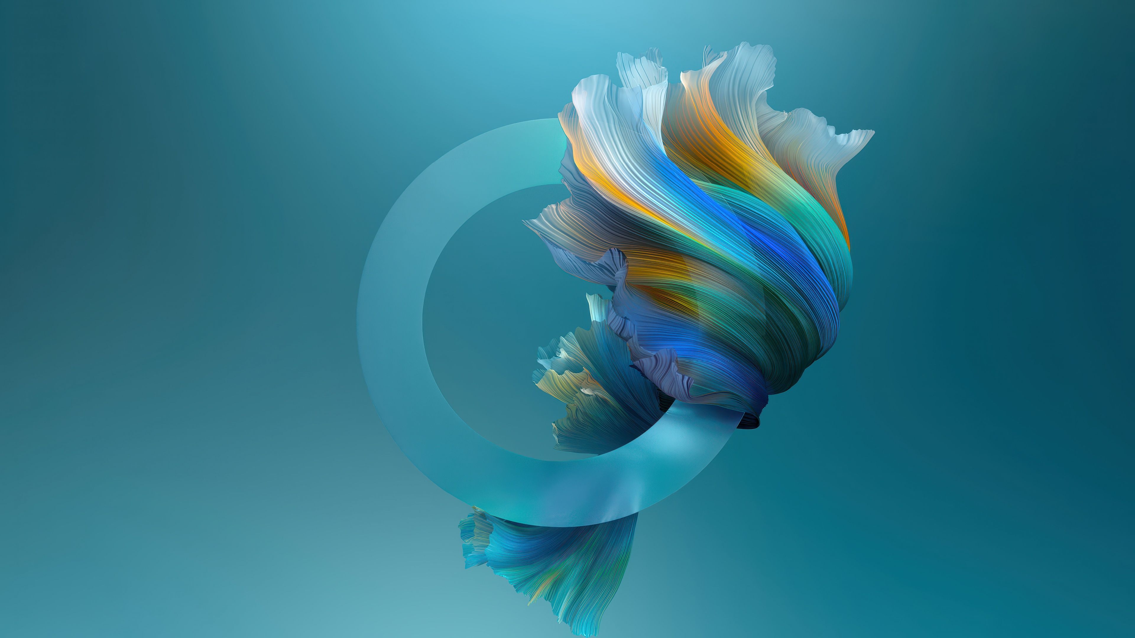 Cyan blue abstract Teal ultra HD 4K wallpaper