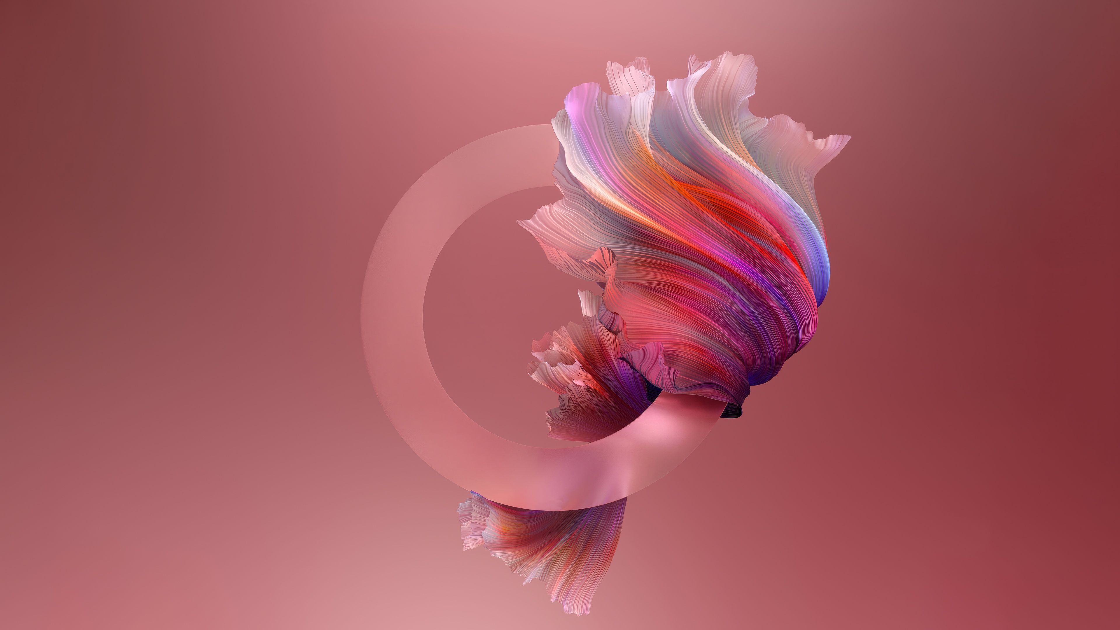 Pastel red Abstract design ultra HD 4K wallpaper