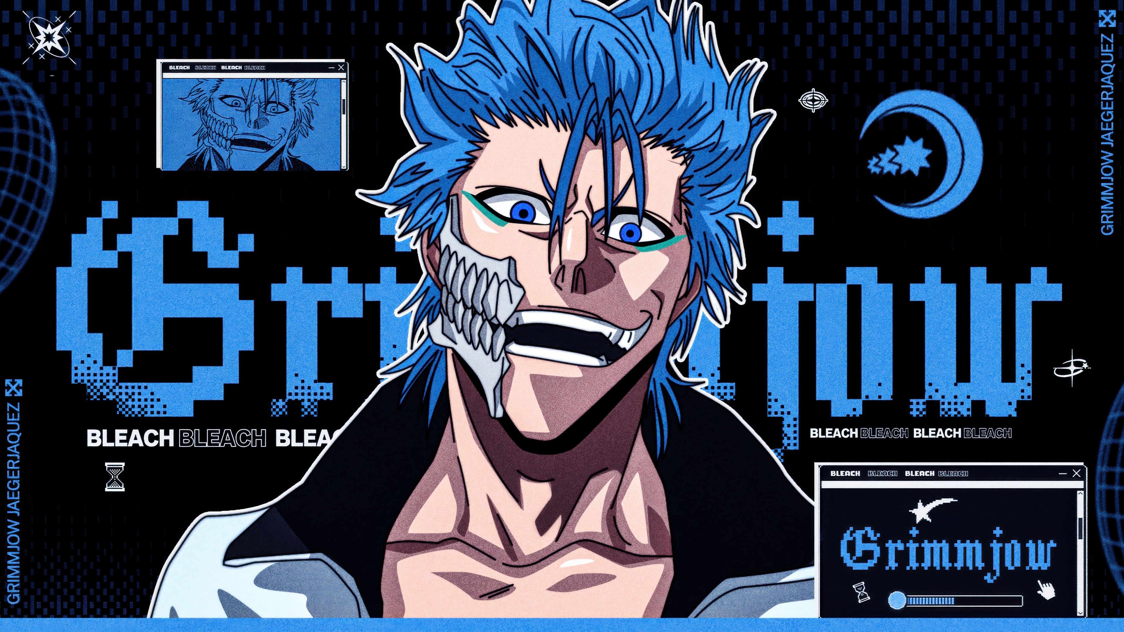 Grimmjow Jaegerjaquez Bleach ultra HD 4K wallpaper