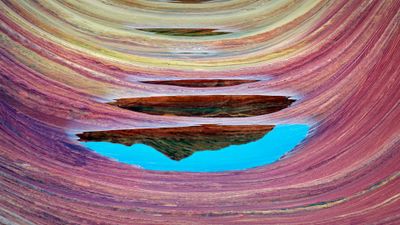The Wave Sandstone plateau ultra HD 4K wallpaper