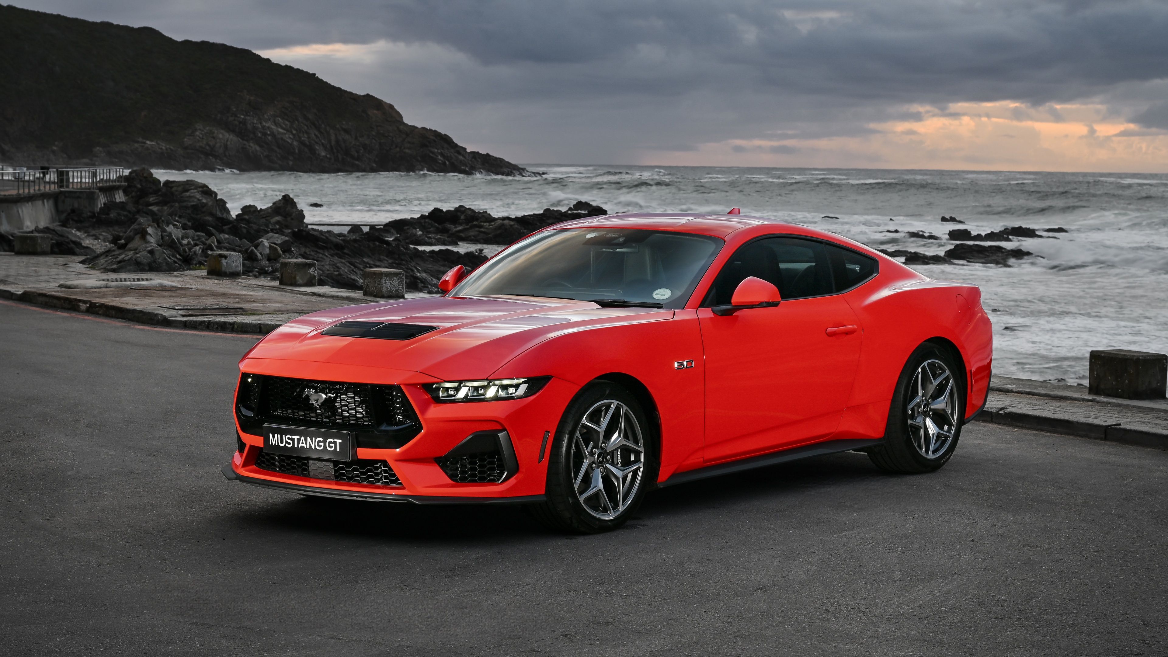 Ford Mustang GT Beach ultra HD 4K wallpaper