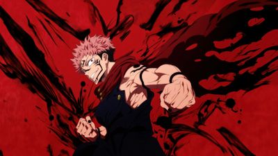 Sukuna Red background ultra HD 4K wallpaper
