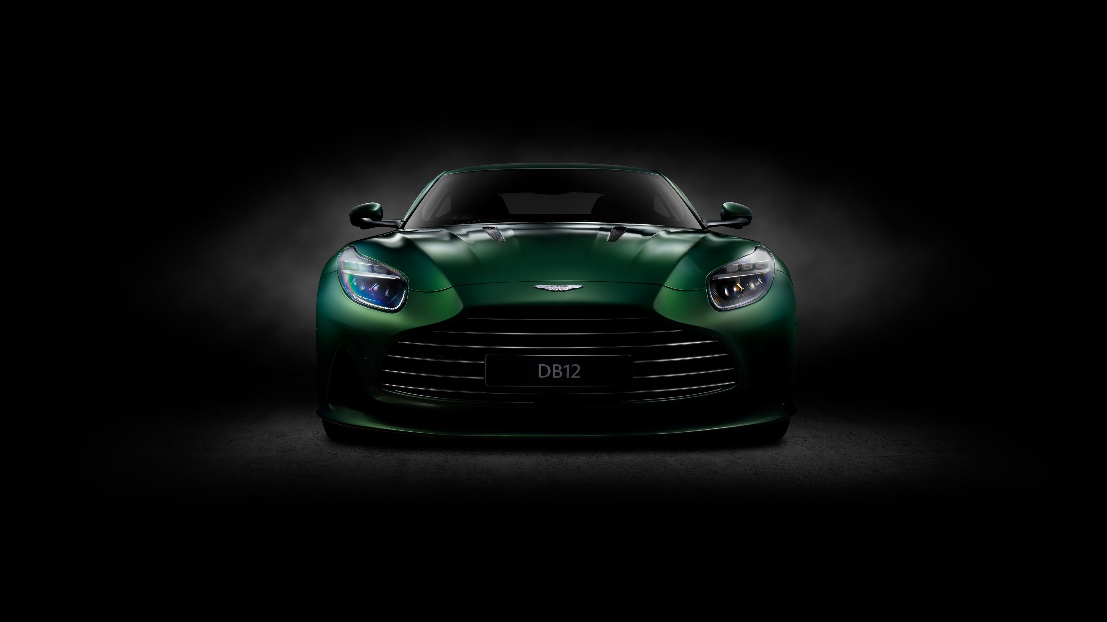 Aston Martin DB12 Dark background ultra HD 4K wallpaper