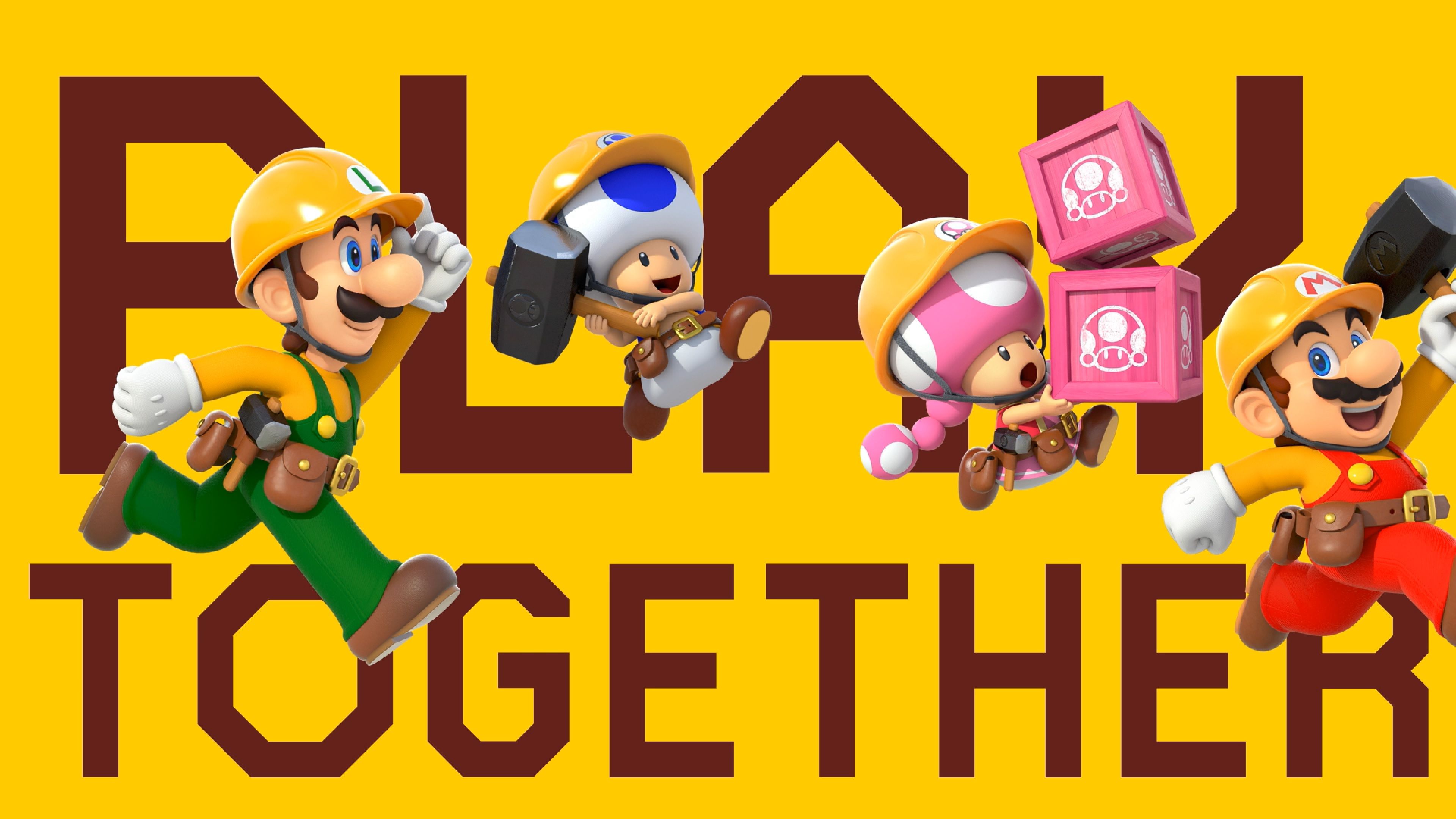 Super Mario Maker 2 Online games ultra HD 4K wallpaper
