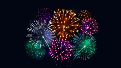 Colorful Fireworks ultra HD 4K wallpaper