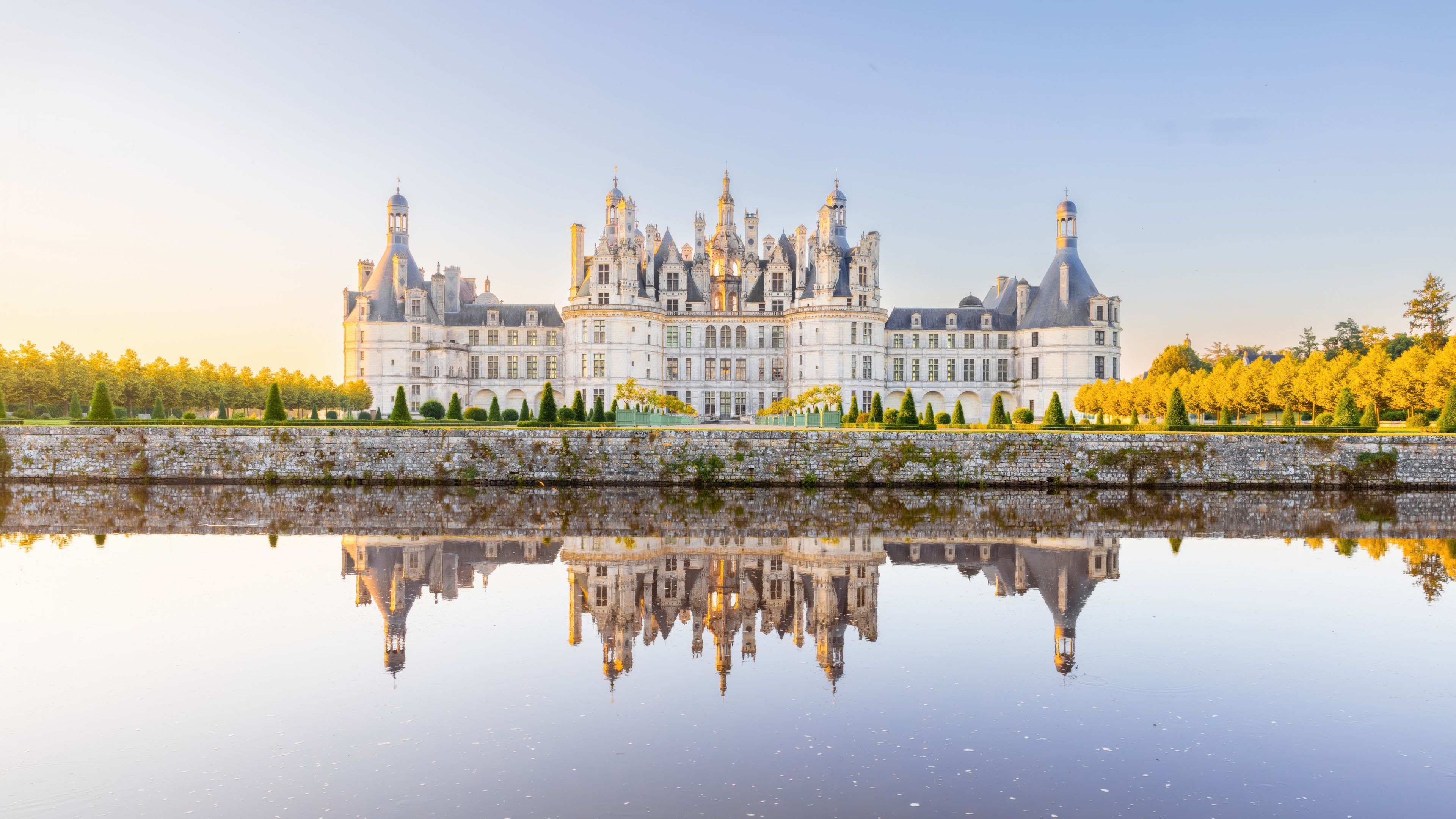 Chambord Castle France ultra HD 4K wallpaper
