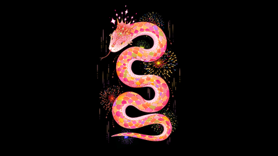 Year of the Snake 2025 ultra HD 4K wallpaper
