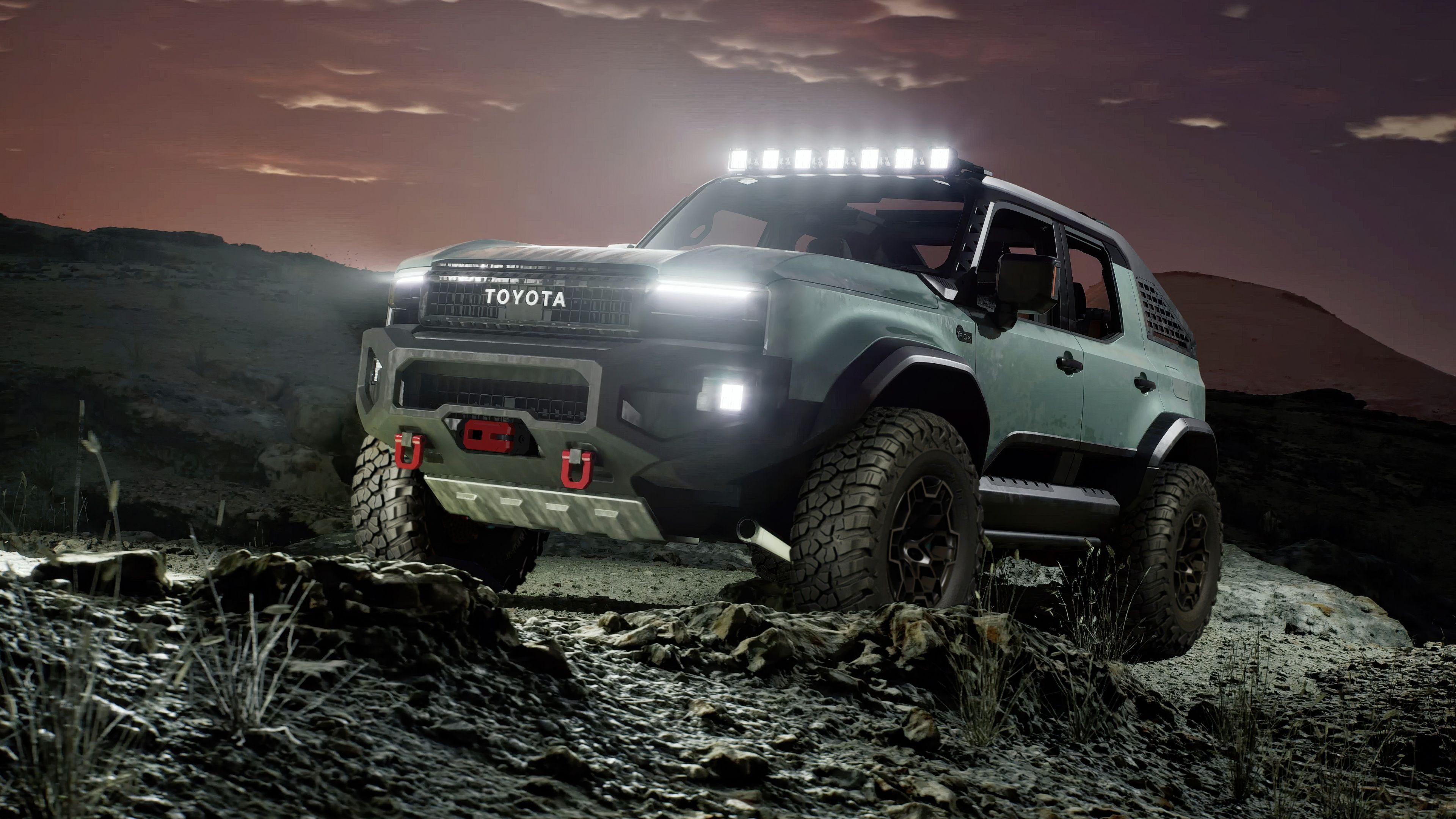 Toyota Land Cruiser ROX Off-Road SUV ultra HD 4K wallpaper