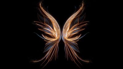 Angel Wings Digital Art 4K Wallpaper