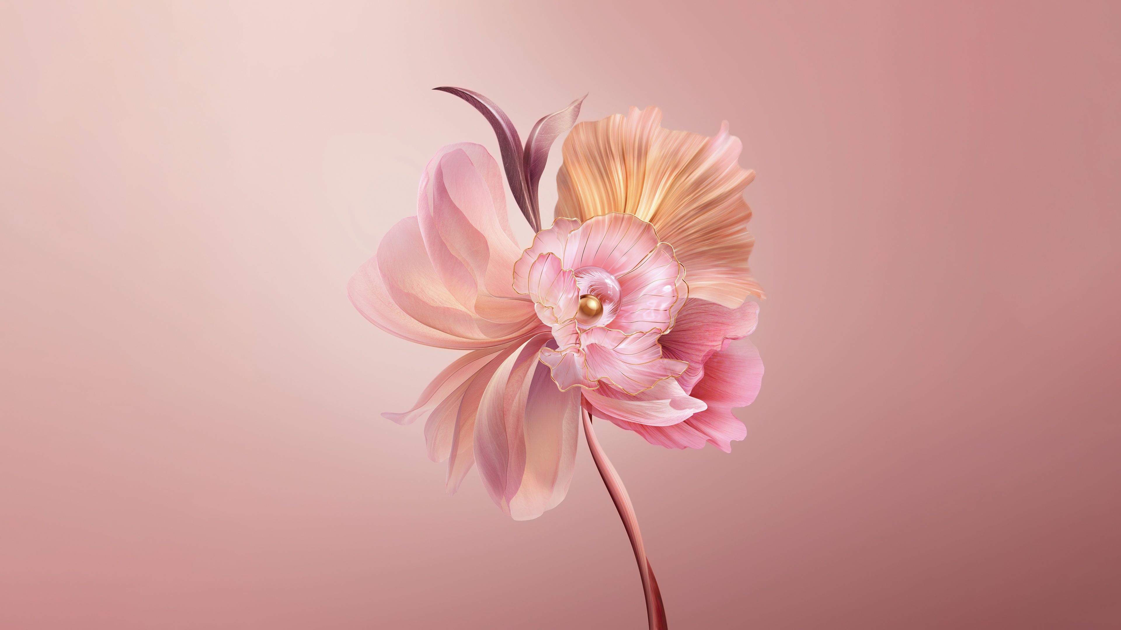 Abstract Flower Digital Art 4K Wallpaper