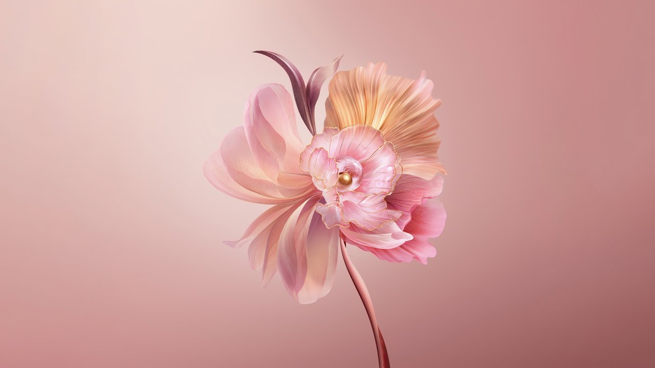 Abstract Flower Digital Art 4K Wallpaper