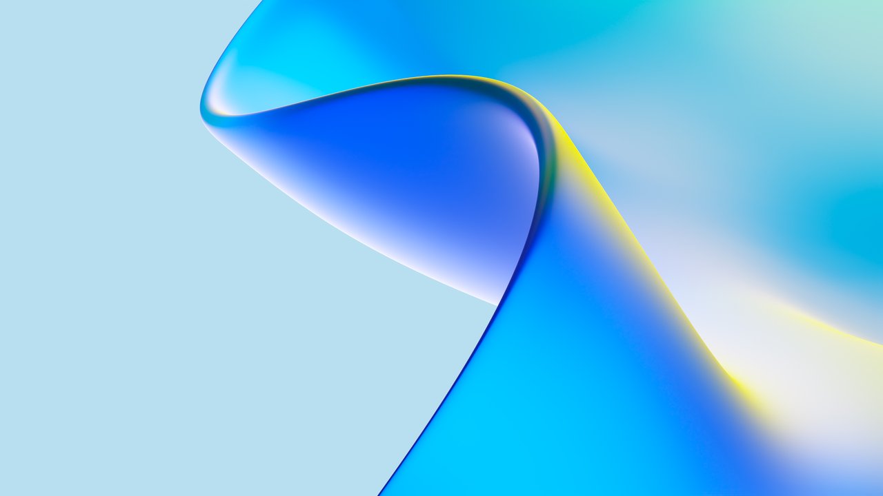 Blue Abstract Gradient Digital Art 4K Wallpaper