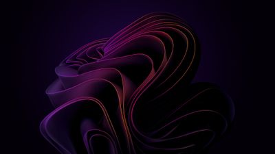 Windows 11 Abstract Purple Gradient Bloom 4K Wallpaper