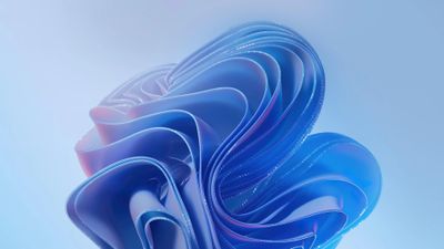 Windows 365 Abstract Blue Bloom 4K Wallpaper
